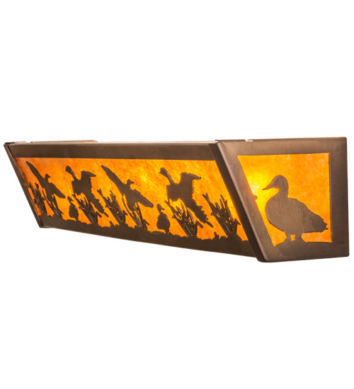 24"W Ducks In Flight Vanity Light