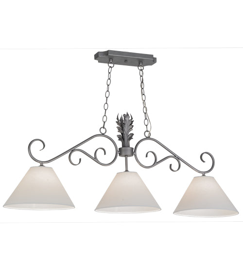 48" Long Bristol 3 Light Island Pendant