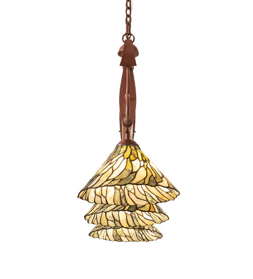 46"L Willow Jadestone 3 Lt Island Pendant