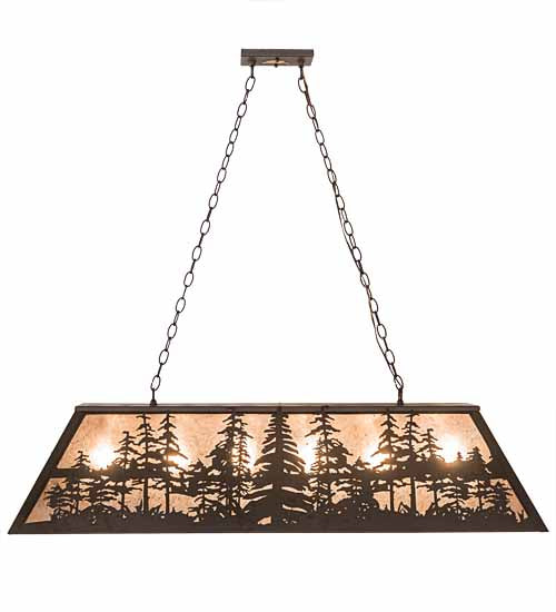 48"L Tall Pines Oblong Pendant