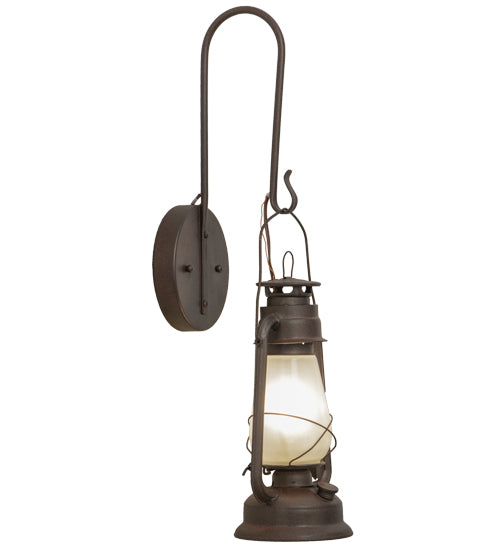 7"W Miners Lantern Wall Sconce