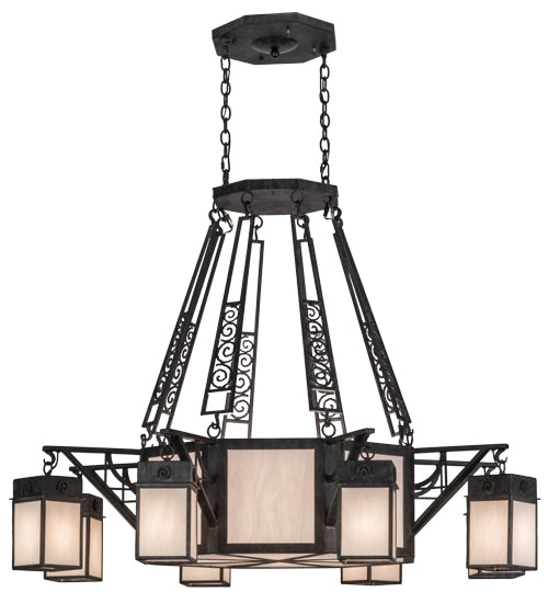 54"W Azrael 8 Lt Chandelier