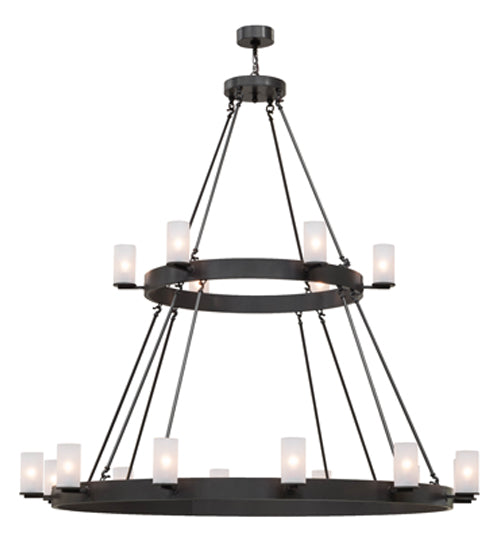 72"W Chappell 18 Lt Two Tier Chandelier