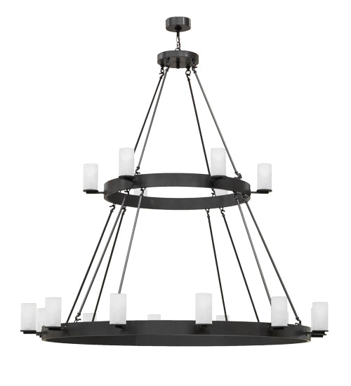 72"W Chappell 18 Lt Two Tier Chandelier