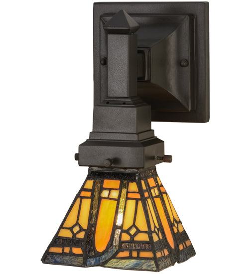 5"W Sierra Prairie Mission Wall Sconce