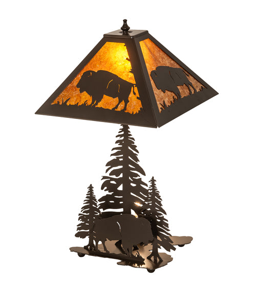 21" High Buffalo W/Lighted Base Table Lamp