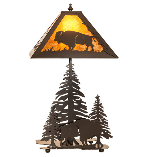 21" High Buffalo W/Lighted Base Table Lamp