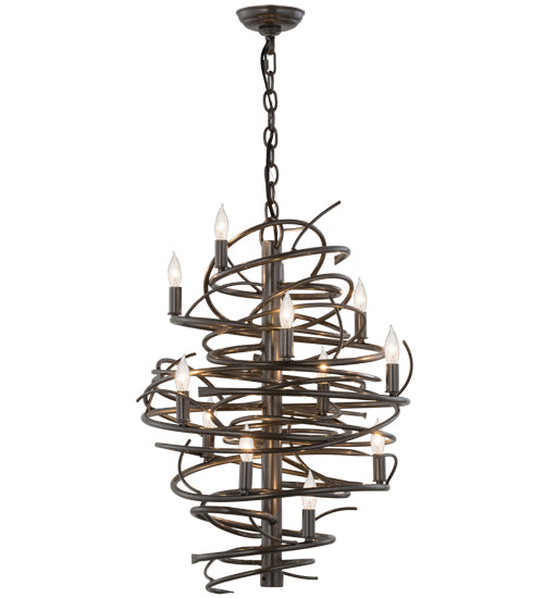 20"W Cyclone 13 Lt Chandelier