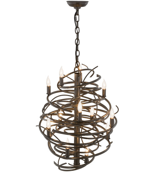 20"W Cyclone 13 Lt Chandelier