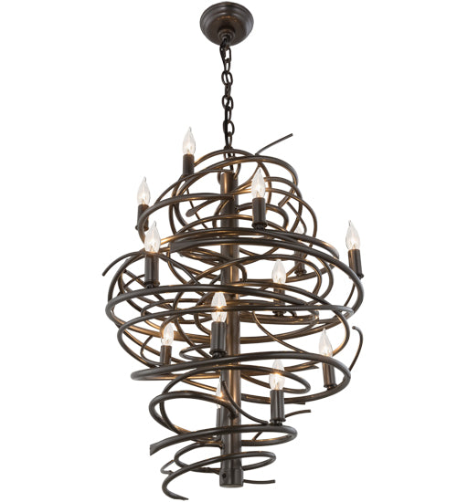 20"W Cyclone 13 Lt Chandelier