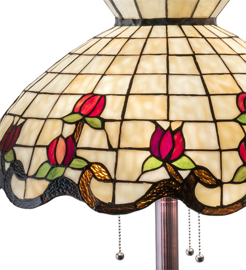 62" High Roseborder Floor Lamp