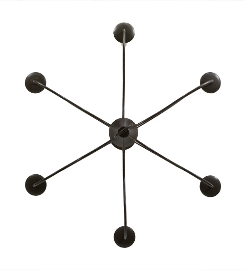 36"W Polonaise 6 Lt Chandelier