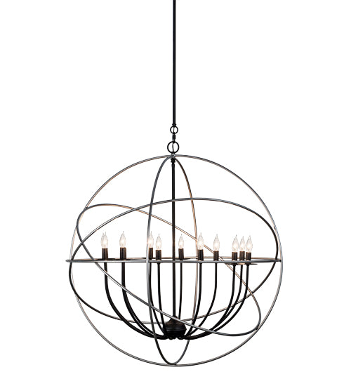 36" Wide Atom Enerjisi 12 Lt Chandelier