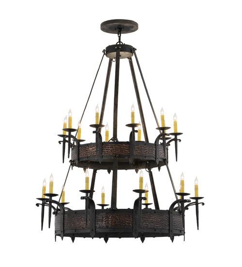 48" Wide Costello 20 Light Two Tier Chandelier