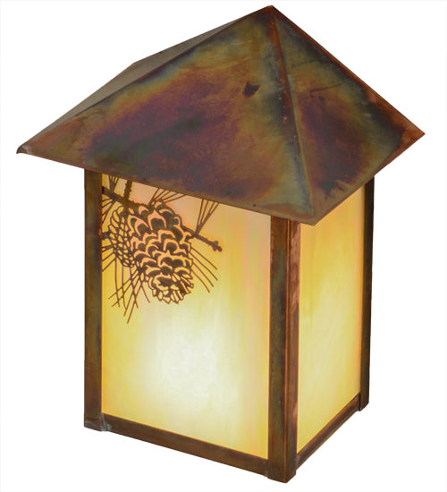 6.5"W Seneca Winter Pine Wall Sconce