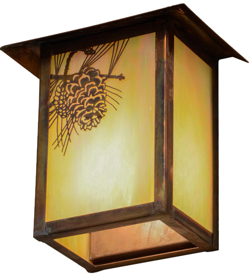 6.5"W Seneca Winter Pine Wall Sconce