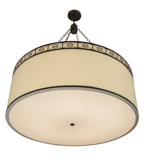 42"W Cilindro Circle X Textrene Pendant