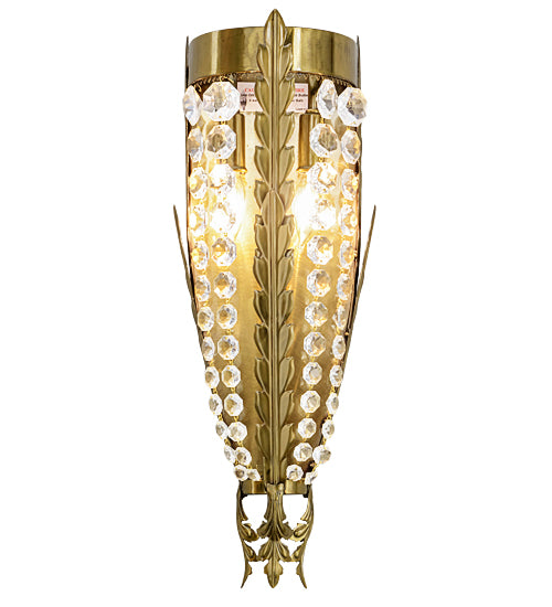 7" Wide Chrisanne Crystal Wall Sconce