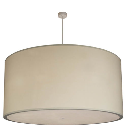 72"W Cilindro White Textrene Pendant