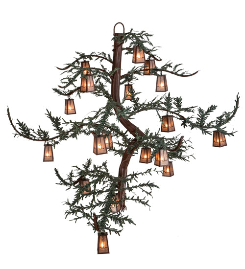 91"W Pine Branch Valley View 18 Lt Chandelier