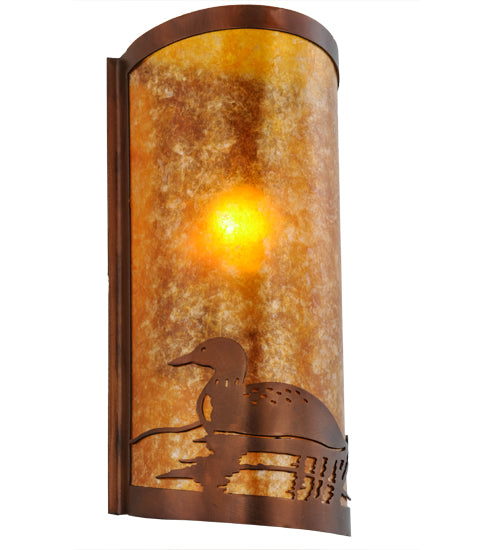 9"W Loon Left LED Wall Sconce