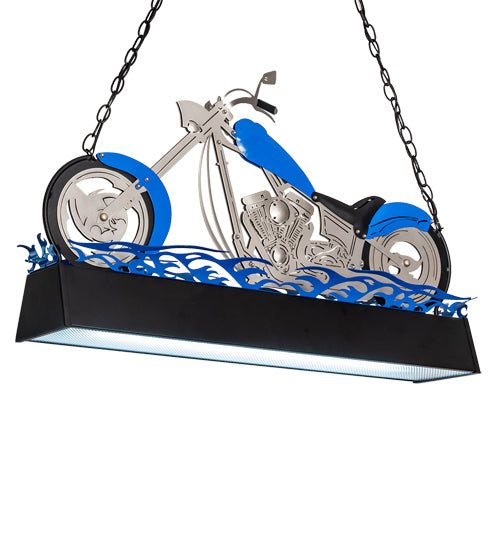 38" Long Motorcycle Oblong Pendant