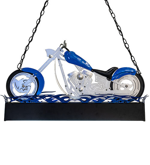 38" Long Motorcycle Oblong Pendant