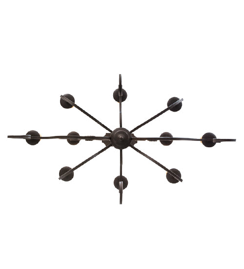 48"L Clifton 10 Lt Oblong Chandelier