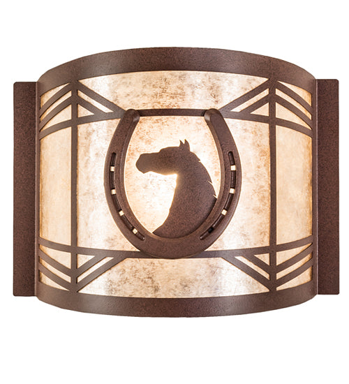 12"W Horseshoe Wall Sconce