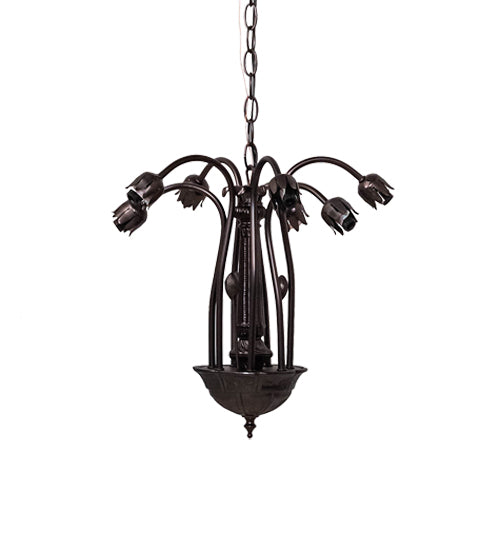 14" Wide Lily 7 Light Chandelier Hardware