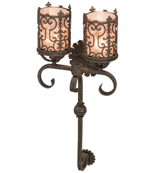 16"W Oskar 2 Lt Wall Sconce