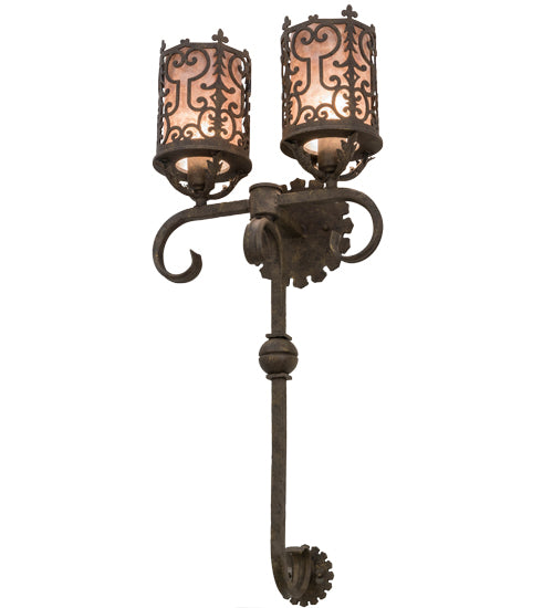 16"W Oskar 2 Lt Wall Sconce