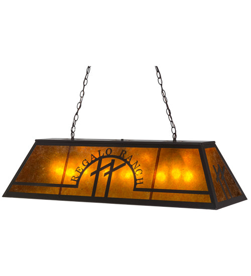 48"L Personalized Regalo Ranch Oblong Pendant