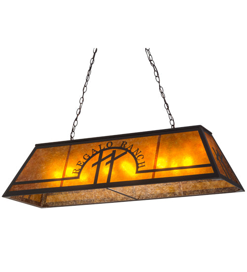 48"L Personalized Regalo Ranch Oblong Pendant