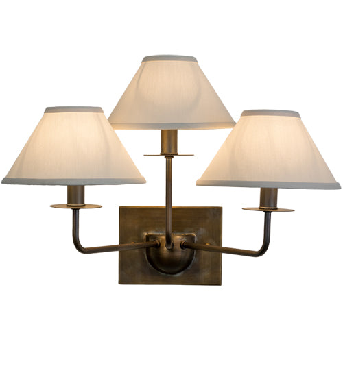 19" Wide Annacostia 3 Light Wall Sconce