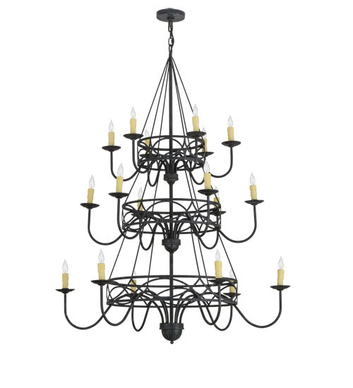 48" Wide Polonella 18 Light Three Tier Chandelier