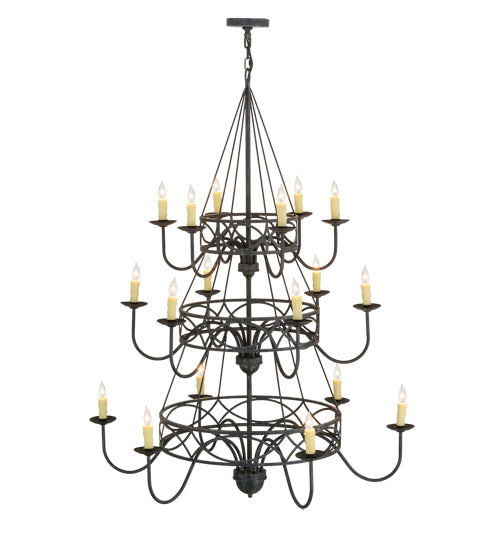 48" Wide Polonella 18 Light Three Tier Chandelier