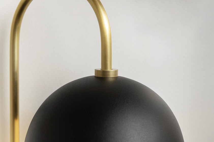 Renee Pendant - Aged Brass/Dusk Black