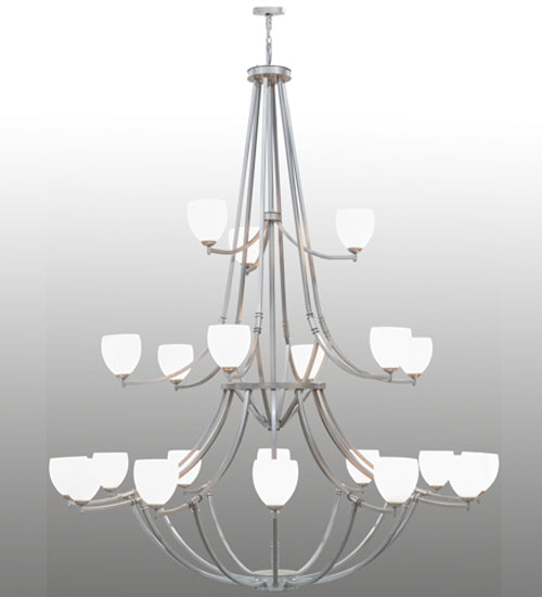 84"W Everett 21 Lt Three Tier Chandelier