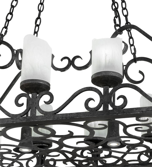 66"L Carlotta 12 Lt Oblong Chandelier