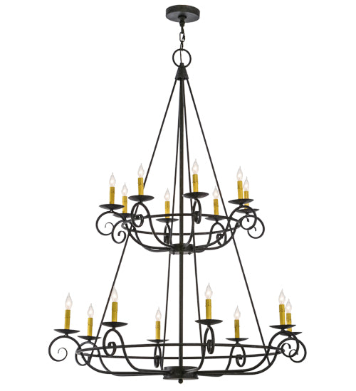 45"W Estrella 16 Lt Two Tier Chandelier