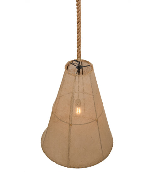 24" Wide Empire Textrene Pendant