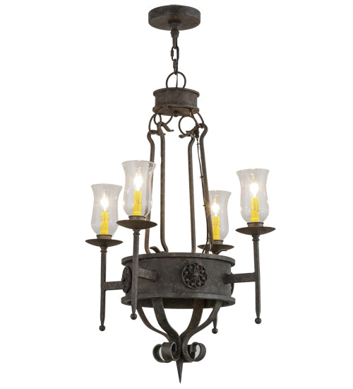 24" Wide Lorenzo 4 Light Chandelier