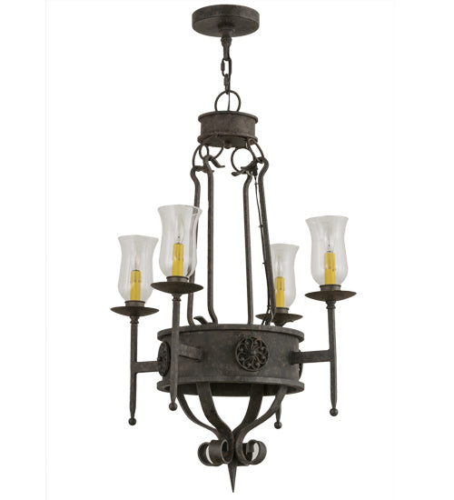 24" Wide Lorenzo 4 Light Chandelier