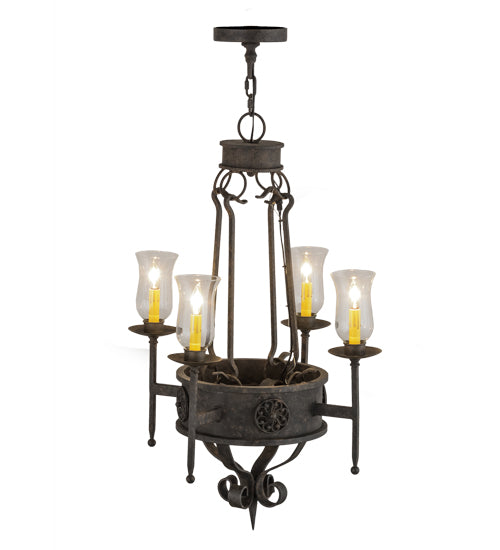 24" Wide Lorenzo 4 Light Chandelier