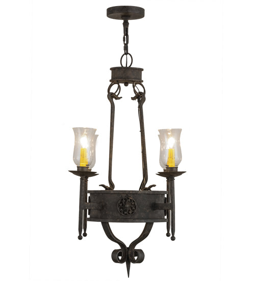 24" Wide Lorenzo 4 Light Chandelier