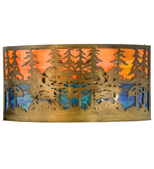 36"W Tall Pines Wall Sconce