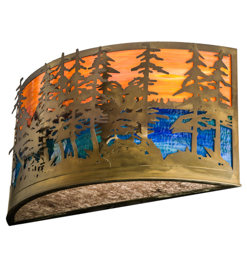 36"W Tall Pines Wall Sconce