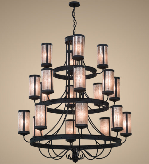 60"W Nehring 20 Lt Three Tier Chandelier