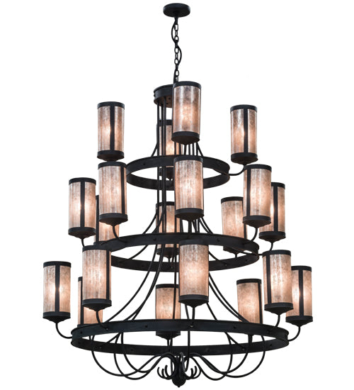 60"W Nehring 20 Lt Three Tier Chandelier